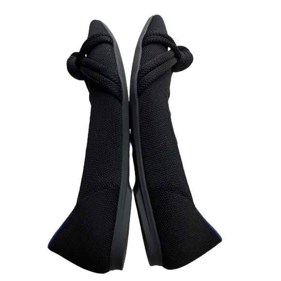 Rothy's Black Flats with Blue Accents - Picture 9 of 9